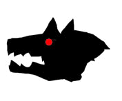 dog with red eye