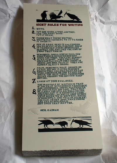 Neil Gaiman's 8 Rules for Writing cover art